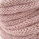 komplet - czapka i komin pudrowy róż