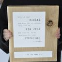 Dębowa tabliczka z dobrą myślą