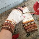 Wełniany komplet komin i mitenki - Kolory Jesieni