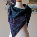 RĘCZNIE NA DRUTACH - Wieczór w parku - oryginalna, szlachetna, wyjątkowa chusta z japońską Noro