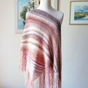 Ręcznie robiona chusta boho w pastelach