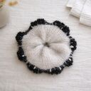 Hoshi gumka scrunchie z baby alpaki wełna merino| handmade