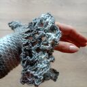 Ozdobne rękawy mankiety ażurowe cieniowane do swetra