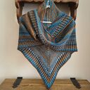 RĘCZNIE NA DRUTACH - Z miedzią - miła, lekka chusta z wełną