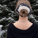 Hoshi gumka scrunchie z baby alpaki i wełny merino - handmade
