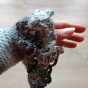 Ozdobne rękawy mankiety ażurowe cieniowane do swetra