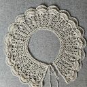 Kołnierzyk retro beżowy