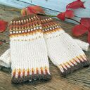 Wełniany komplet komin i mitenki - Kolory Jesieni