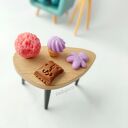 Miniaturowe smakołyki do domku dla lalek - zestaw jedzenia z Fimo