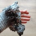 Ozdobne rękawy mankiety ażurowe cieniowane do swetra