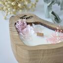 Świeca sojowa w drewnie dębu Oldtree - mięta i limonka (handmade) 