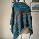 RĘCZNIE NA DRUTACH - Nadmorski spacer - oryginalna, szlachetna, duża chusta z japońską Noro