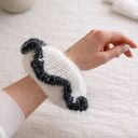 Hoshi gumka scrunchie z baby alpaki i wełny merino - handmade