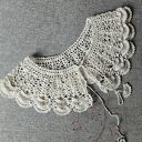 oryginalne dodatki kołnierzyk retro beżowy