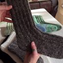 PODHALANKI skarpetki do spania, na zamówienie. Wełna owcza 100%, 30cm