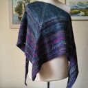 RĘCZNIE NA DRUTACH - Wieczór w parku oryginalna, szlachetna, wyjątkowa chusta