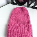 Ręcznie robiona czapka damska MORGANA Alpaka z Jedwabiem 9034/31 Płatek Róży