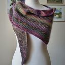 RĘCZNIE NA DRUTACH - Szlachetna, puchata oryginalna chusta/szal z wełenką, jedwabiem i moherem