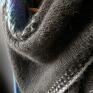 The Wool Art asymetryczna chusta z alpaki szal dodatki na prezent