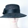 dodatki: słomkowy Audrey - kapelusz elegancki