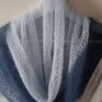 na drutach delikatna, blue mist wykonana na wysokiej duża chusta