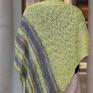 szal chusta wykonana z lnu, bawełny i wiskozy to świetny wybór na drutach