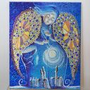Anioł Gwiazd - Stróż Miłości: giclee na płótnie canvas