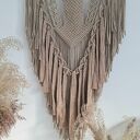 Ręcznie pleciona makrama ścienna w stylu boho