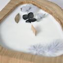 Świeca sojowa zapachowa w drewnie dębu - matcha i bergamotka