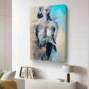 Plakat Kobieta "Lady" 60x90 - inkografia z ręcznie malowanymi detalami