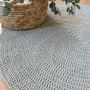 Okrągły dywan ze sznurka bawełnianego 130 cm śr