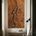 Obraz ręcznie malowany metaliczna struktura 80x160cm