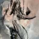 Lovers - zmysłowy obraz para 100x70