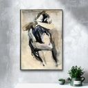 Give Me Hug - romantyczny obraz na płótnie 120x80 cm