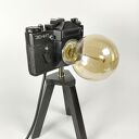 Retro lampka z aparatu fotograficznego - oryginalna dekoracja wnętrz
