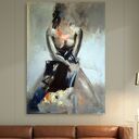 Lady - autorski obraz z kobietą 120x80 cm na płótnie