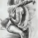 We Dwoje - obraz pary mężczyzna i kobieta do sypialni (Louka) 100x70 cm
