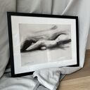 Lady 100x70 - obraz nad łóżko i do salonu, inkografia giclee