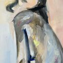 Lady - duży obraz kobiety 100x70 cm Louka