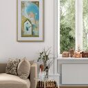 Obraz giclee z aniołem stróżem - Prawdziwy dom zawsze ma otwarte serce
