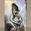 Lovers - obraz 100x70 do sypialni (kobieta i mężczyzna), inkografia na papierze archiwalnym