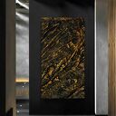 Efektowny duży obraz strukturalny abstrakcyjny płaskorzeźba 80x160cm