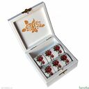 CZERWONE róże - pierścienie do serwetek