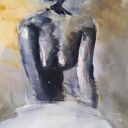 W bieli - inkografia kobiety w sztuce Louka 100x70 cm