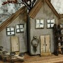 Wieszak na klucze z naturalnego drewna - dekoracja ścienna handmade