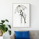grafika 50X70 cm wykonana ręcznie, plakat, abstrakcja, elegancki minimalizm, obraz