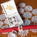 CZERWONE róże - pierścienie do serwetek