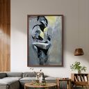 The Lovers - obraz pary kochanków 100x70 cm do salonu i sypialni