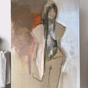 Lady - obraz na płótnie 120x80 cm Louka do salonu i sypialni