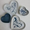 Uroczy pojemnik w kształcie serca na drobiazgi